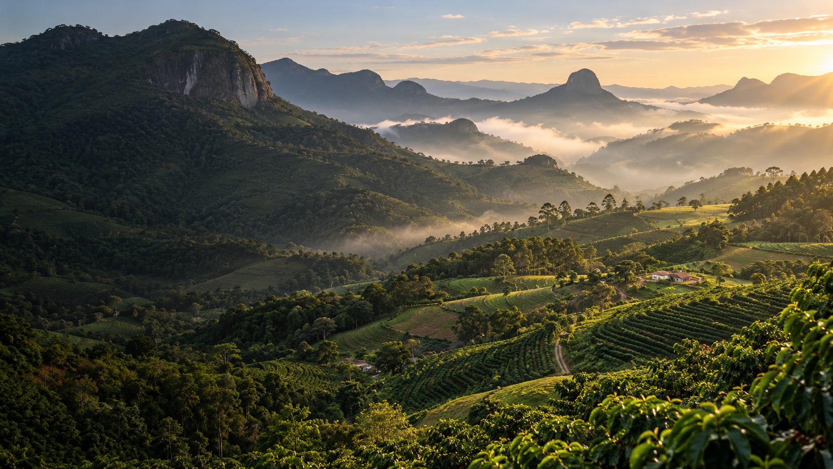 Paisagem das montanhas; imagem ilustrativa no modo de demonstração